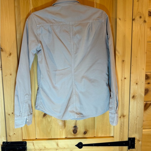 Frank & Eileen The Barry Tannish Taupe Button up shirt Italian made Cotton Small - Picture 4 of 10